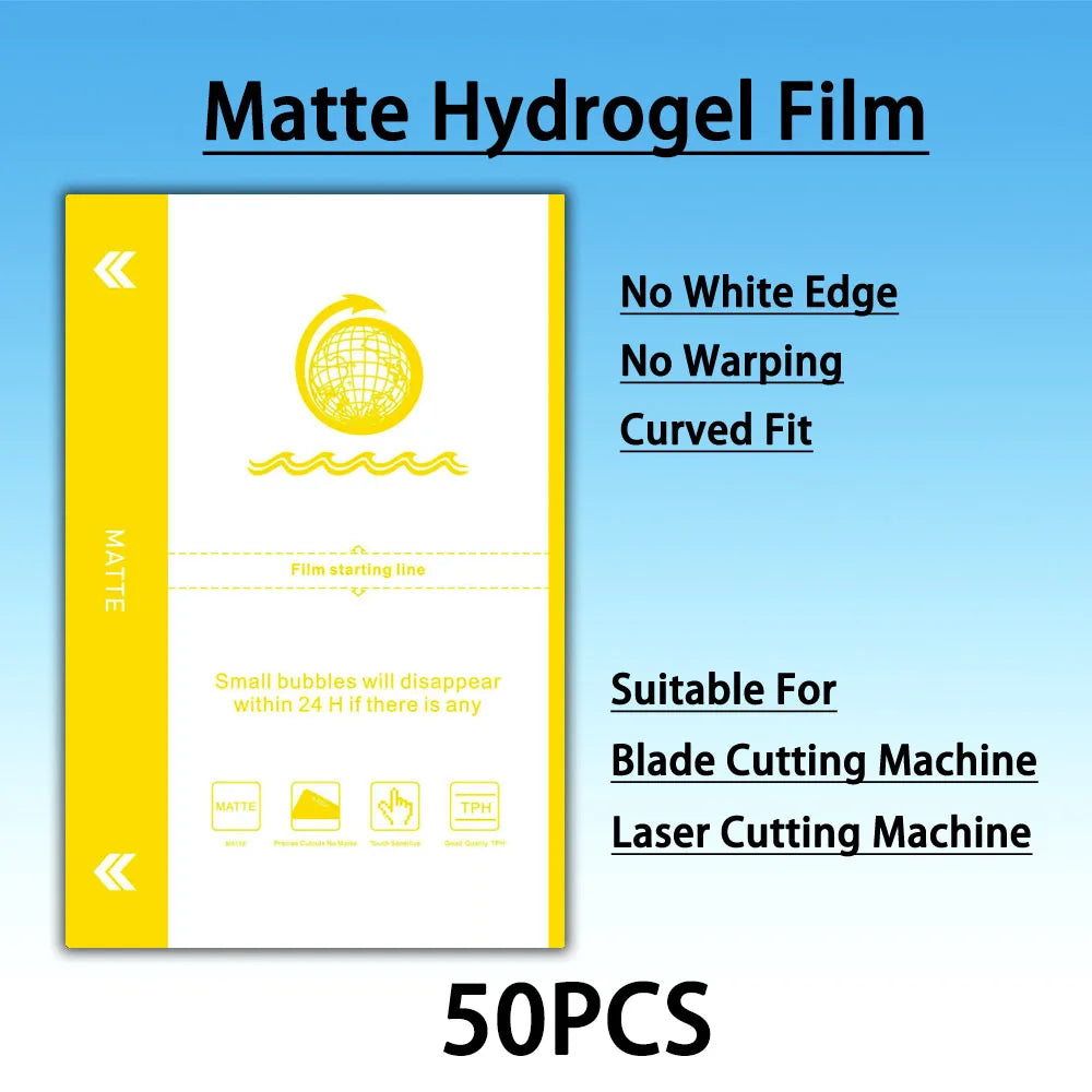 50PC Hidrogel Flexible Film Matte Privacy Smart Phone LCD Display Protective Sheet for Auto Film Cutting Machine HD Anti-peeping