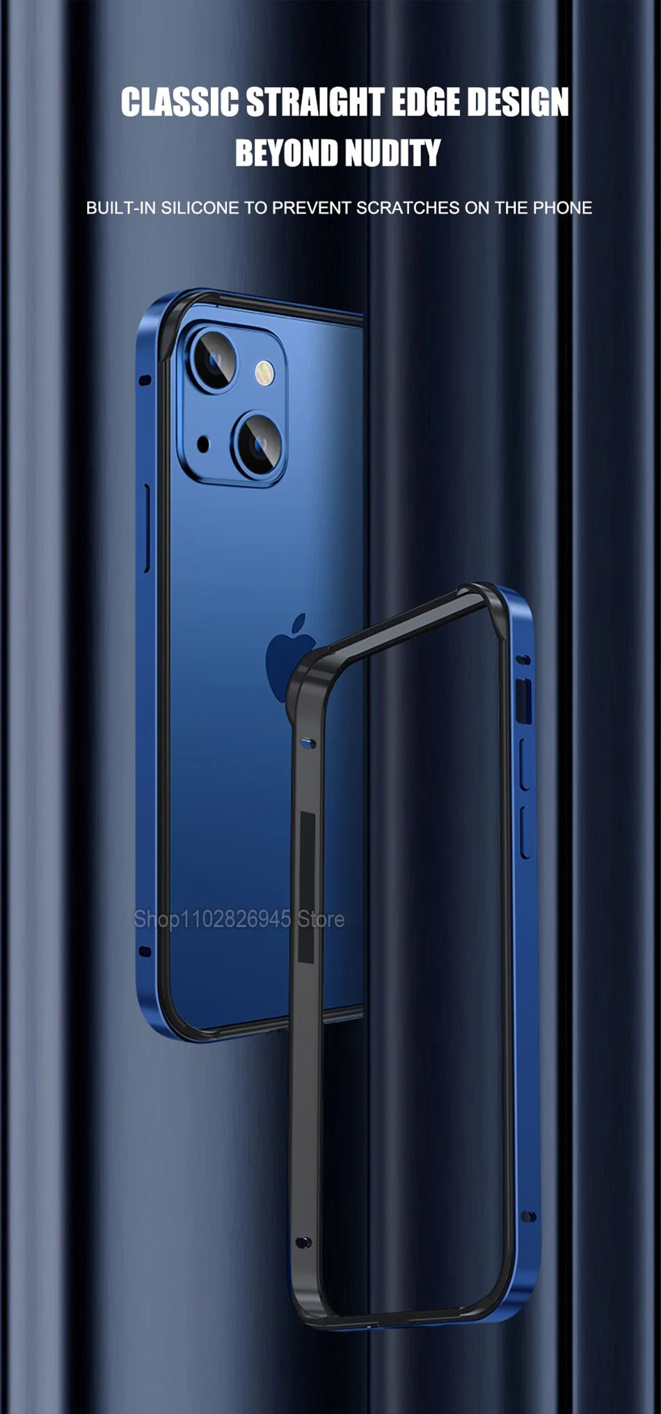 iPhone 17 Aluminum Bumper Case - Slim Military-Grade Metal Frame Tidesmit