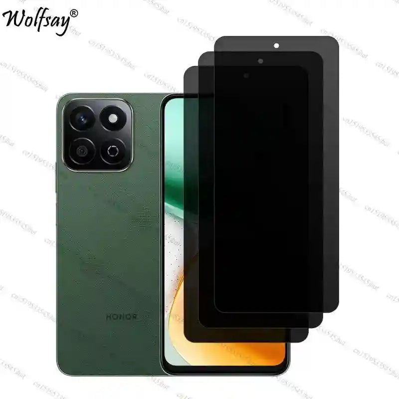 Honor X7c 5G Privacy Screen Protector - 9H Hardness Anti-Spy Glass AE 3 Front Glass Tidesmit