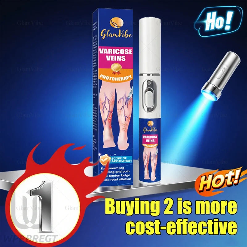 Blue Light Pen for Leg Health - Portable Wellness Therapy Device Relaxation Treatment 1pcs Tidesmit