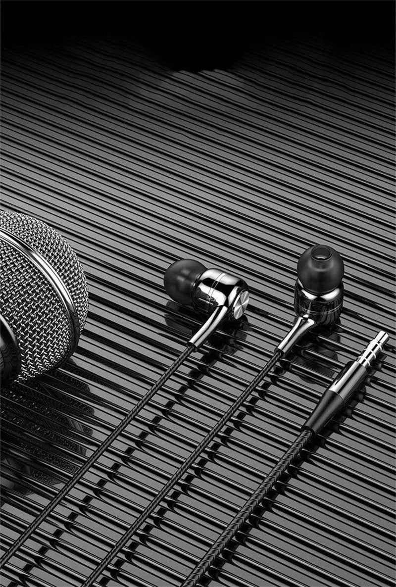 3.5mm Wired Headphones In Ear Headset Wired Earphones with Microphone Bass HiFi Stereo Earbuds Sports In-line Control For Phones Tidesmit