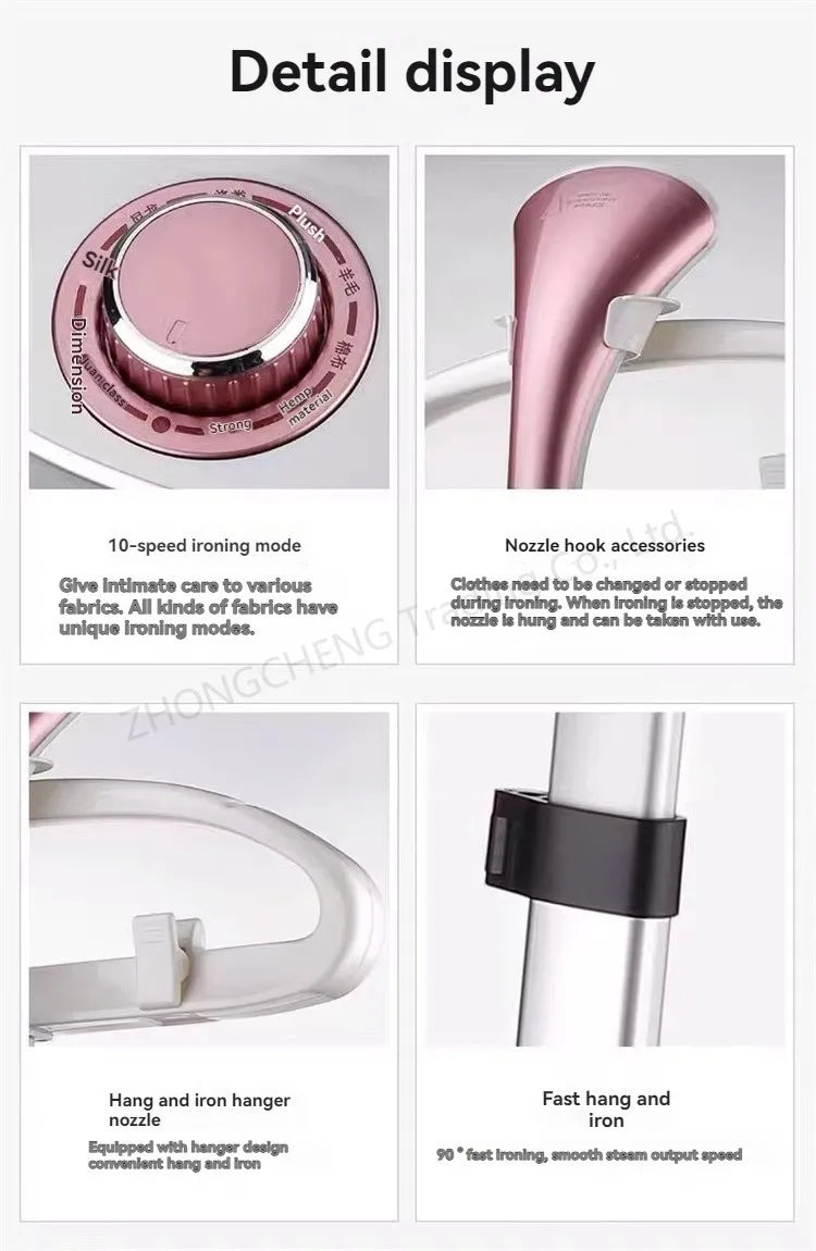 Tidesmit high-power handheld garment steamer for vertical clothes ironing and home laundry wrinkle removal
