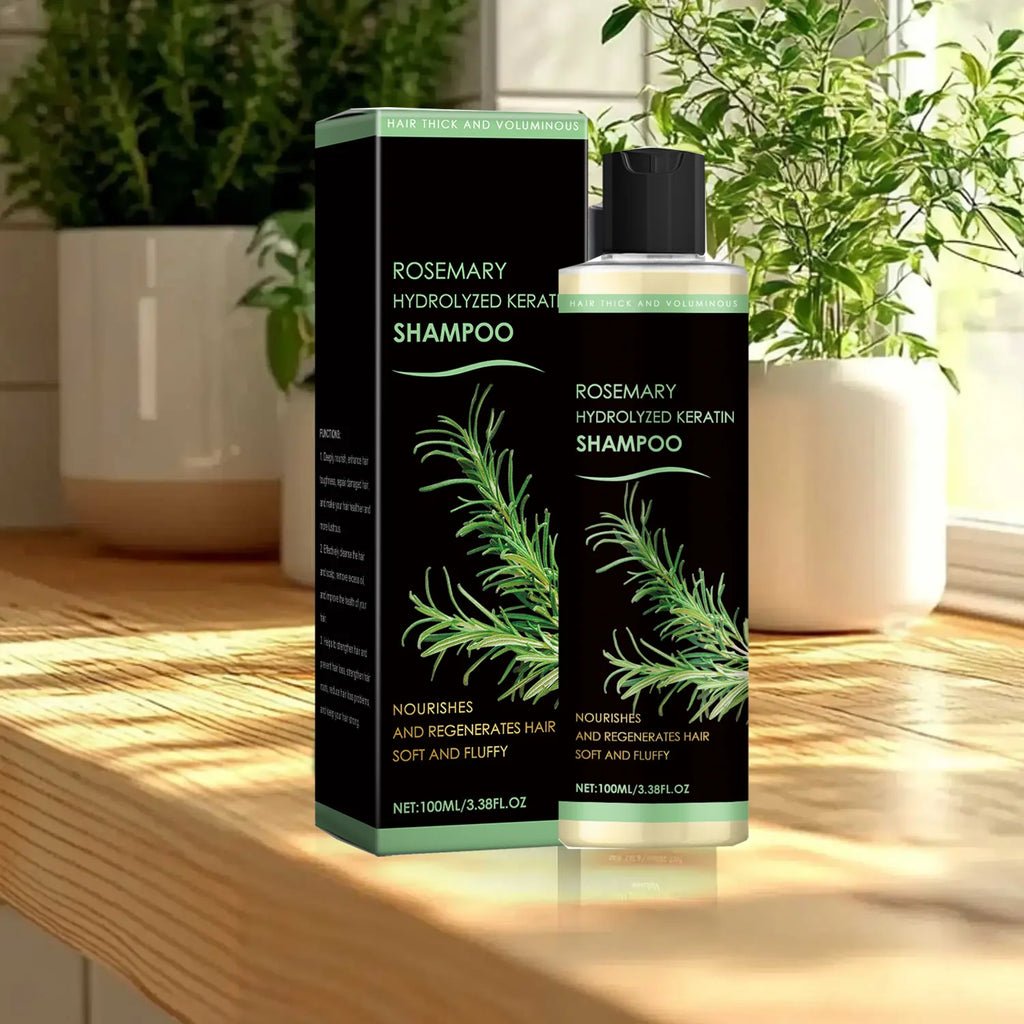 Organic Rosemary Shampoo for Hair Growth Natural Thickening & Strengthening Shampoo with Hydrolyzed Keratin Hair Care