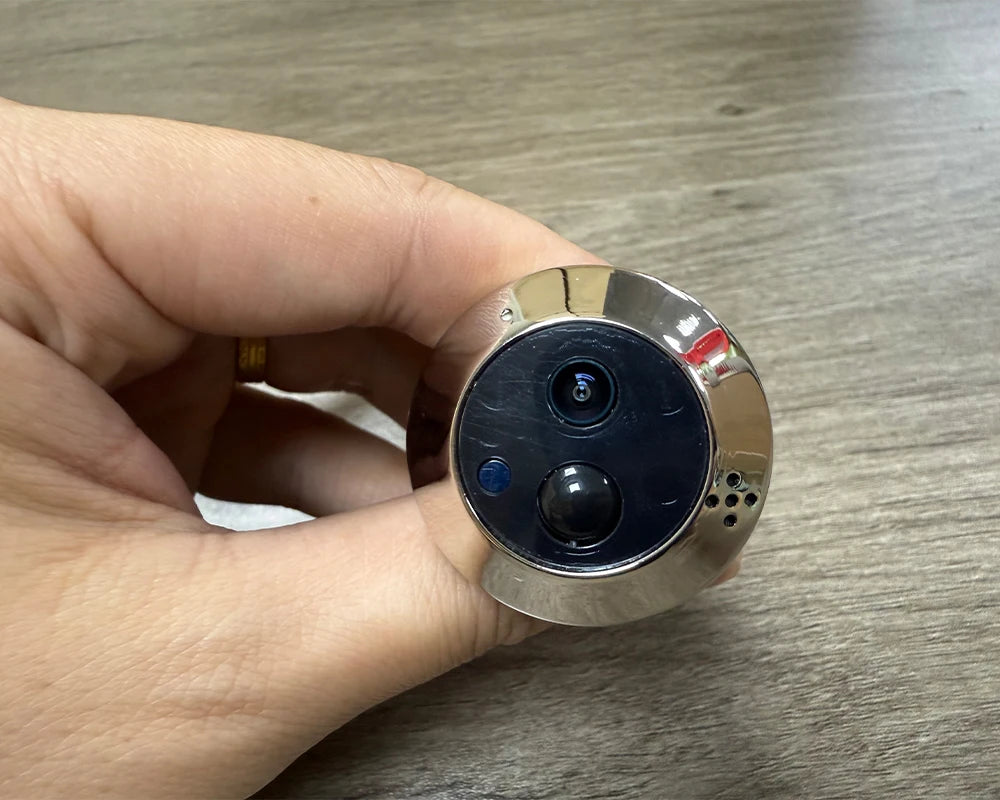 Battery Powered MINI Two Way Talk Tuya SmartLife APP 3MP Wide View 2.4G WiFi 940NM Infrared Digital Door Peephole Eye PIR Camera