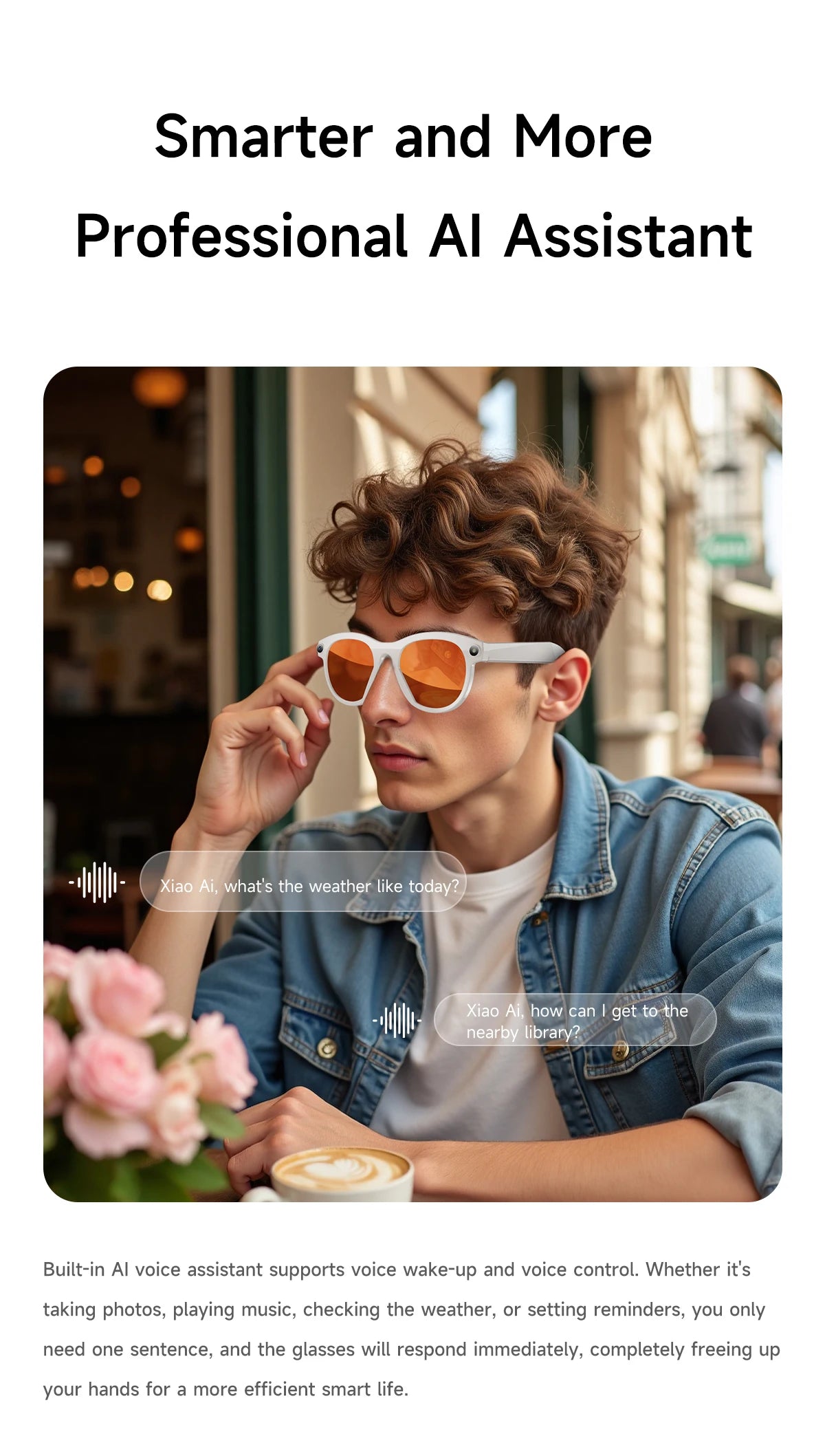 AI Smart Glasses with Camera & Bluetooth Audio | Tidesmit Tech Tidesmit