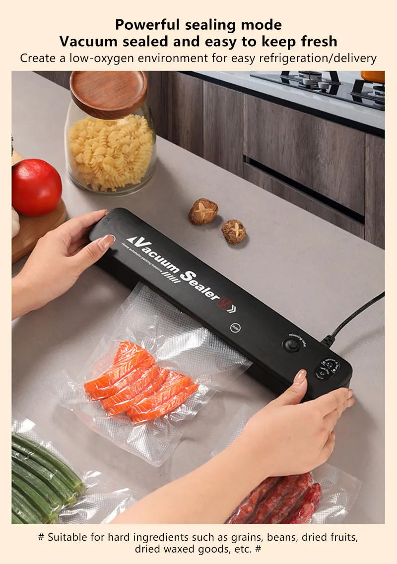 Food Sealing Portable Home Vacuum Kitchen Helper 220V Automatic Packaging Machine Food Vacuum Sealing Machine New