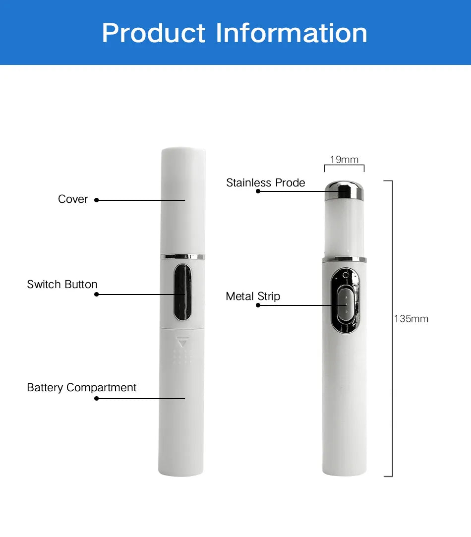 Blue Light Therapy Acne Pen for Skin Repair and Wrinkle Removal Permanent Makeup Machines Tidesmit