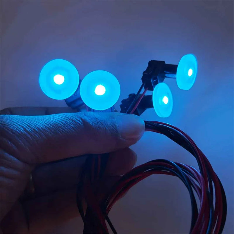 LED Ring Light Interior Door Handle Kit - 4Pcs Circular B Model Tidesmit
