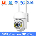 Tuya 5G Wifi Camera PTZ Outdoor waterproof Home Security-protection Color Night Vision Audio Surveillance Human Motion Detection