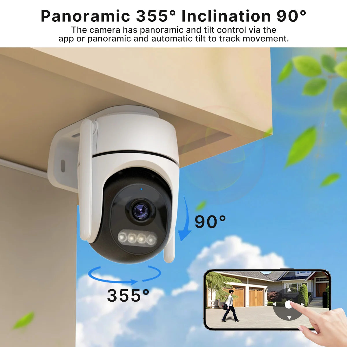 WONSDAR IP Camera Home Security Protection PTZ iCsee Wifi Camera 1080P HD Mini Outdoor Indoor Video Surveillance