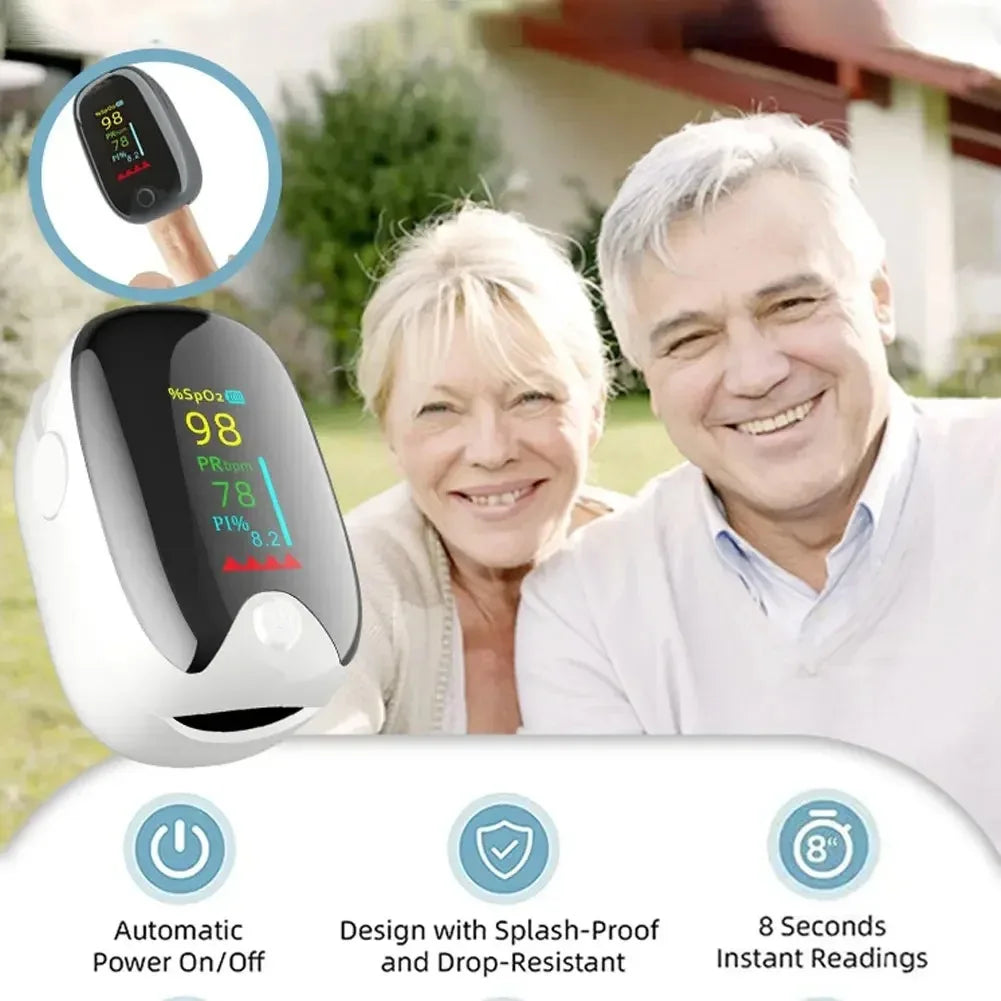 Oxygen Saturation Meter Pulse Meter Finger Clip Pulse Oximeter Digital Fingertip Pulse Oximeter Blood Pressure Monitor