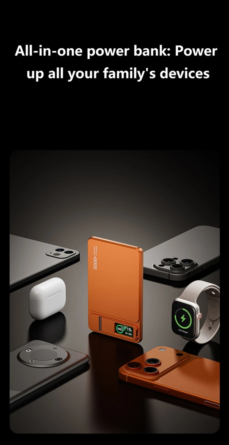 Magnetic Wireless Power Bank 10000mAh for iPhone with PD Fast Charging Tidesmit