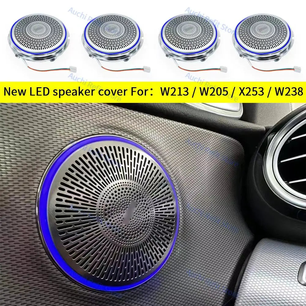 Mercedes Benz LED Speaker Cover Ambient Light - 64 Color Interior Trim 20-22 X253 GLC Aftermarket 64 color Tidesmit