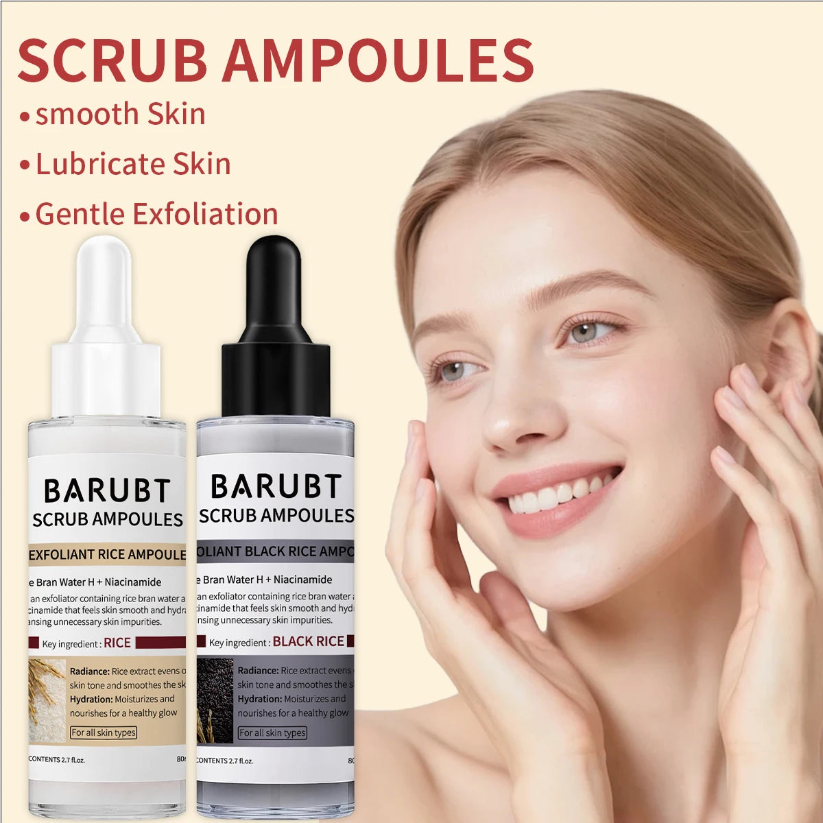 Rice Exfoliating Face and Body Scrub - Natural Brightening Scrub Scrubs Treatments Tidesmit