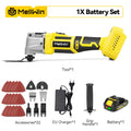 MELLWIN Brushless Oscillating Multi Function Tool Electric Saw Polisher Woodworking Cutting Tool For Makita 18V Battery Pin