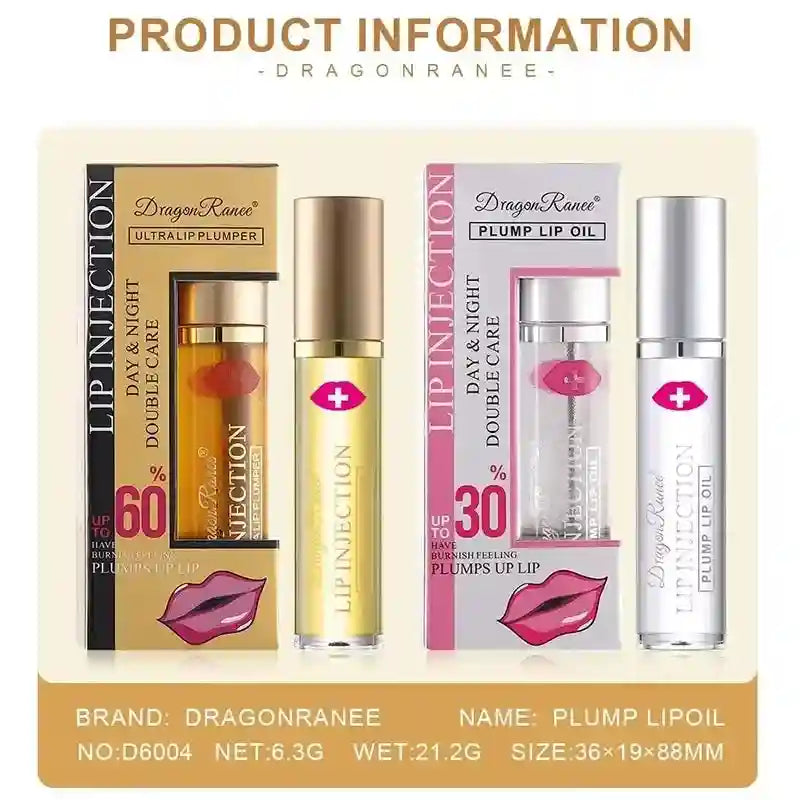 Lip Plumper Oil Hydrating Serum - Nourishing Care for Fuller Lips Lip Care Set Tidesmit