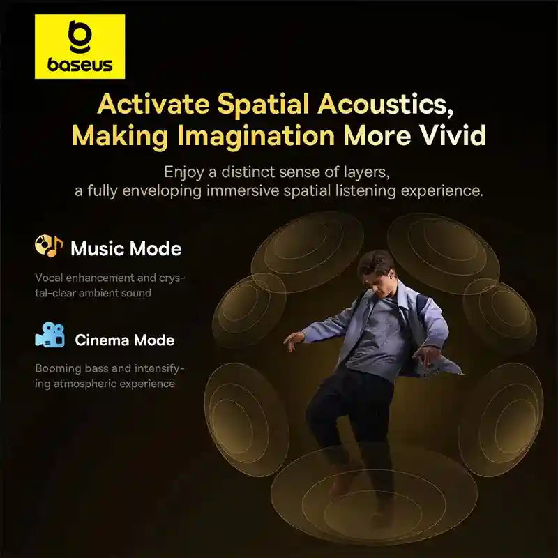Wireless Over-Ear Headphones with Spatial Audio & Active Noise Cancellation Tidesmit