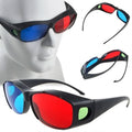 3D Anaglyph Glasses Red Blue Lens - Black Frame for Immersive Movies Black Tidesmit