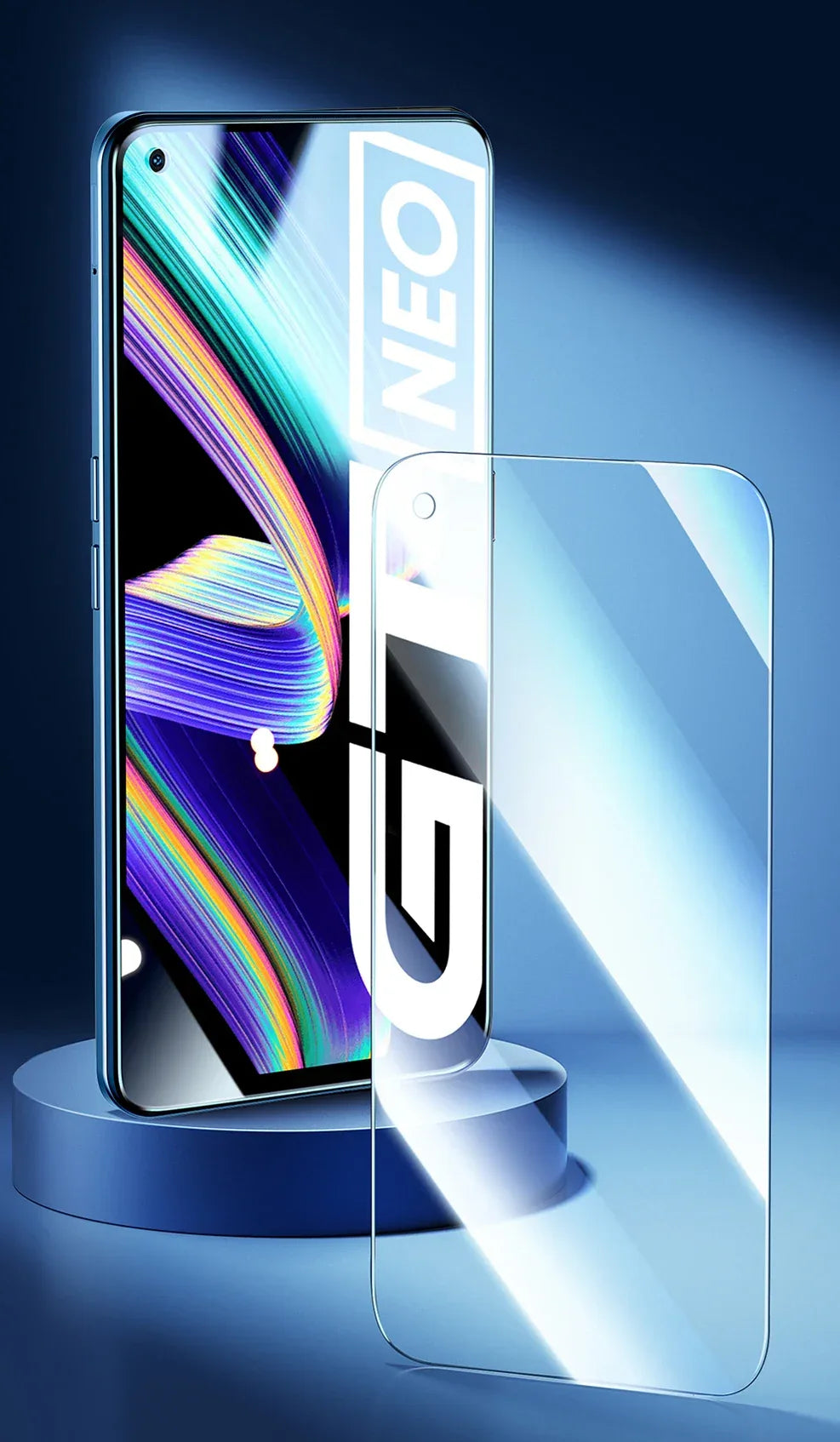 Realme GT Series Tempered Glass Screen Protector - 9H Case-Friendly 2-Pack Tidesmit