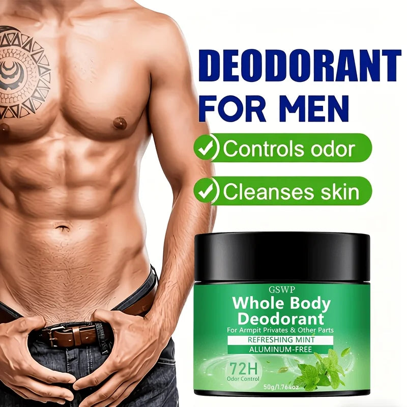 Tidesmit GSWP Mint Deodorant Balm for feet and underarms, a natural whole body antiperspirant in 50g and 100g sizes.