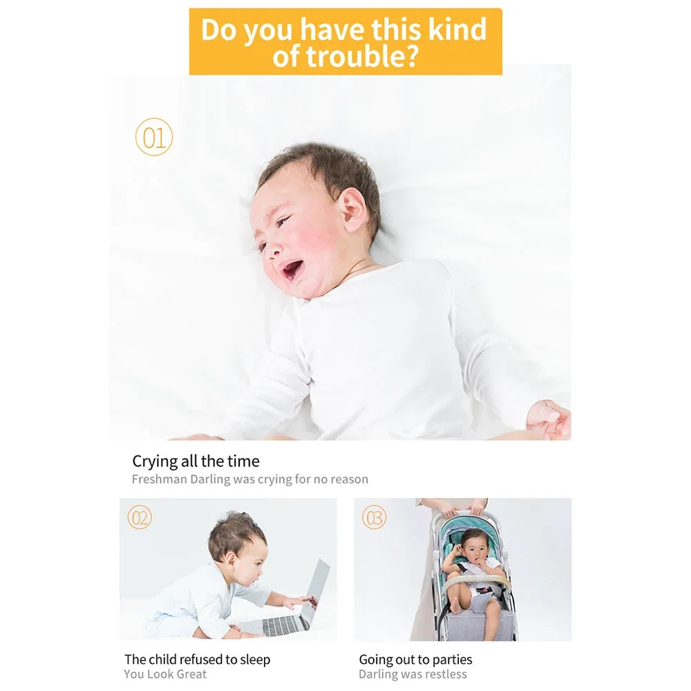 Baby White Noise Machine Smart Music Voice Sensor Infants Bad Sleep Helper Therapy Sound Monitor Generator for Babies Relax Toy