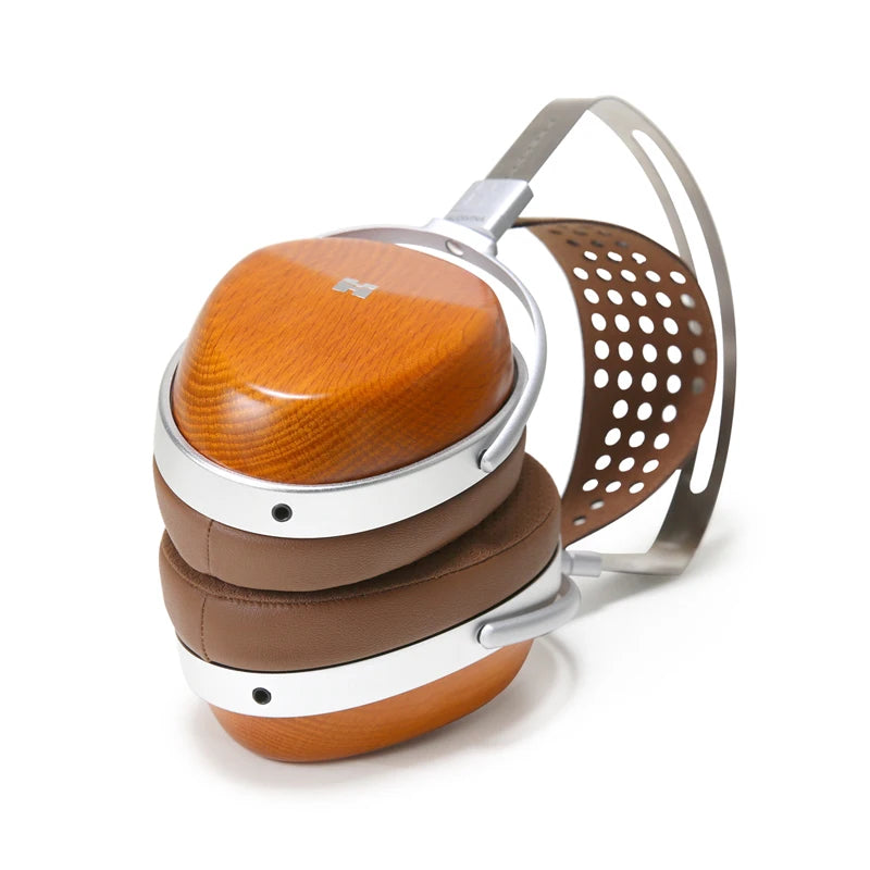 Closed Back Planar Studio Headphones - Brown Over-Ear Audio Monitor Tidesmit