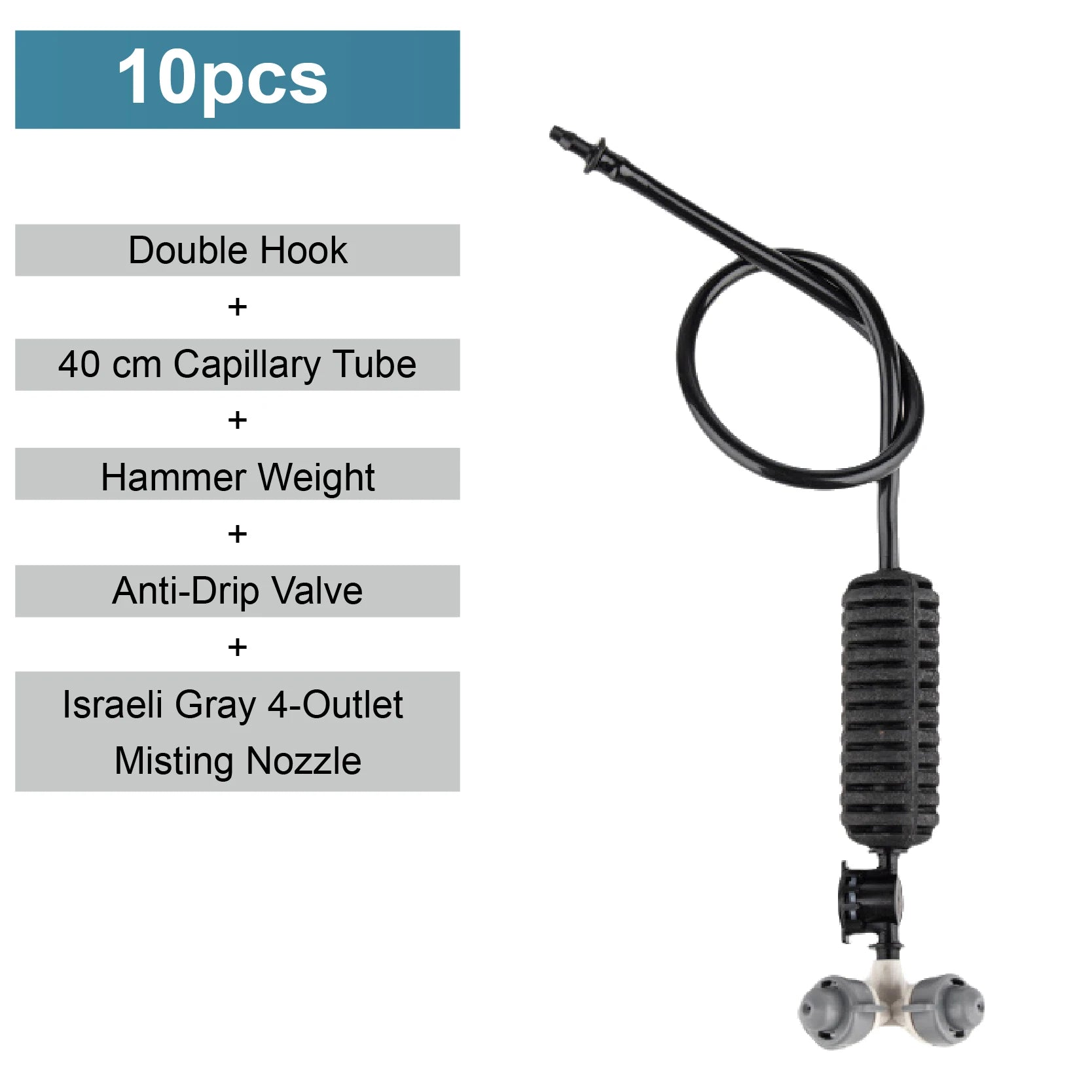 Greenhouse Hanging Mist Sprayer 360° Rotating Irrigation Spray Nozzle Fogging Sprinkler Nozzle for Garden Irrigation