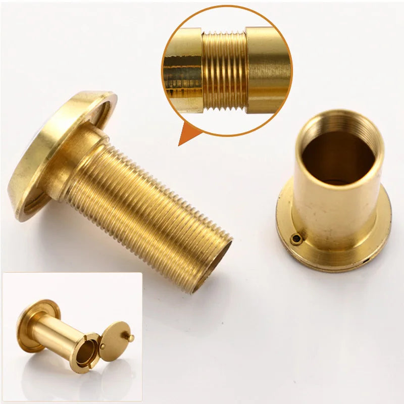 Brass Door Peephole Viewers for Home Security 14-26mm Diameter 35-80mm Thickness Gate Hardware