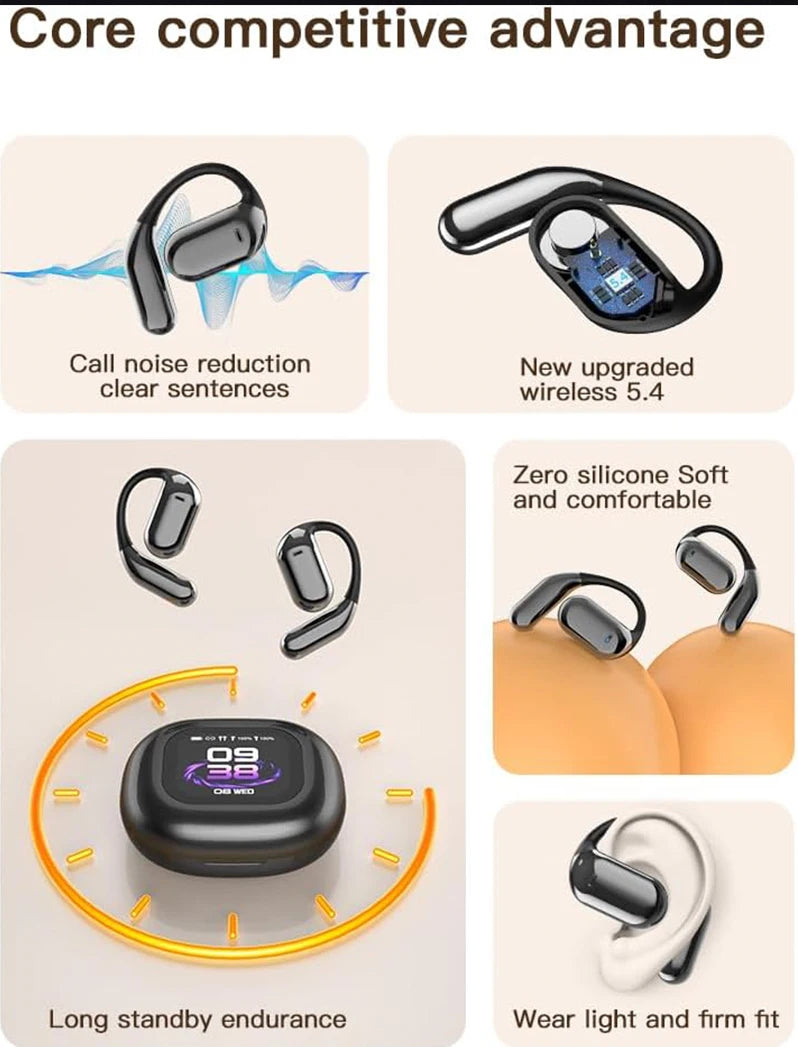 AI Translating Earbuds: 144-Language Real-Time Wireless Headphones - Black Tidesmit