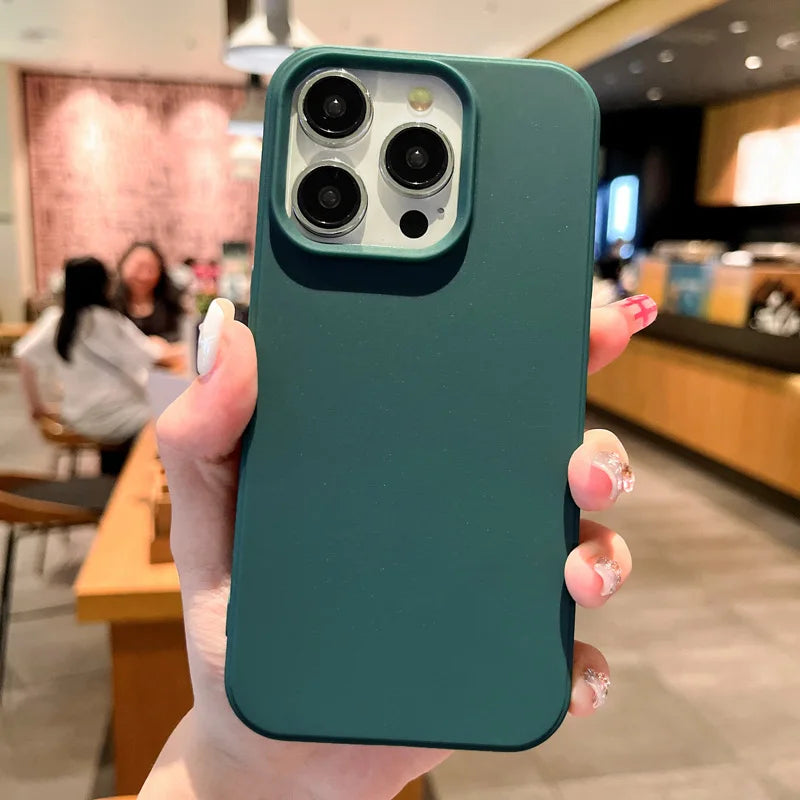 iPhone 16 Pro Max Case: Shock-Absorbing Military-Grade Matte Bumper Cover dark green Tidesmit