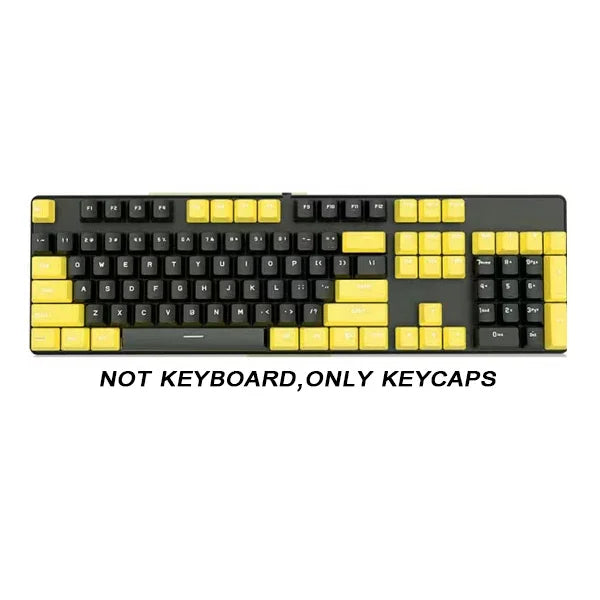 104 Key OEM Backlit Keycaps Set ABS Keycaps Double Shot Cyan White Key Caps for Mx Cherry Gateron Switch Mechanical Keyboard Kit