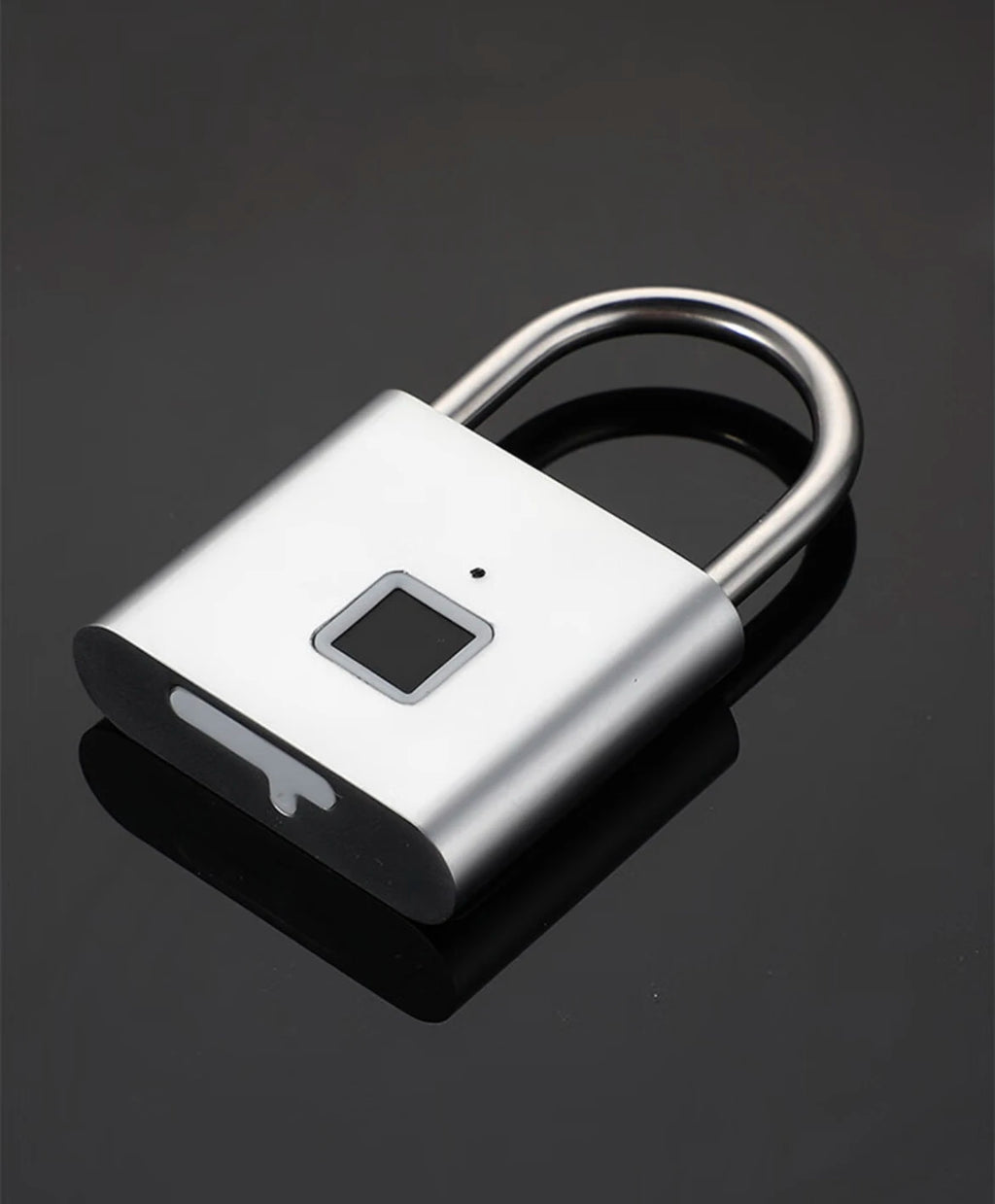 CDOK P2 Fingerprint Padlock, Built-in Rechargeable Battery, Outdoor Waterproof, Easy to Use