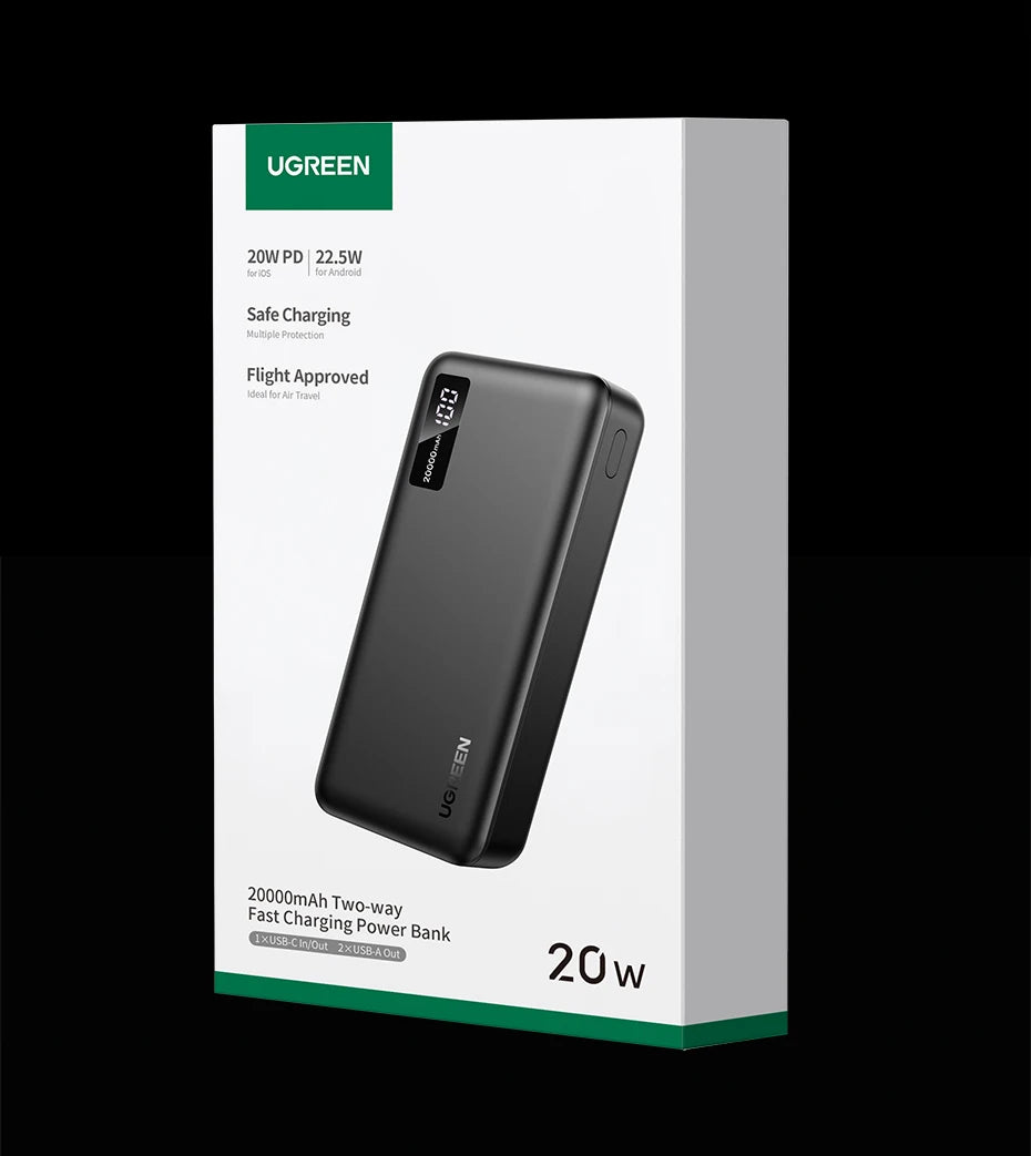 20000mAh Portable Power Bank - 20W PD Fast Charging Battery Pack Tidesmit