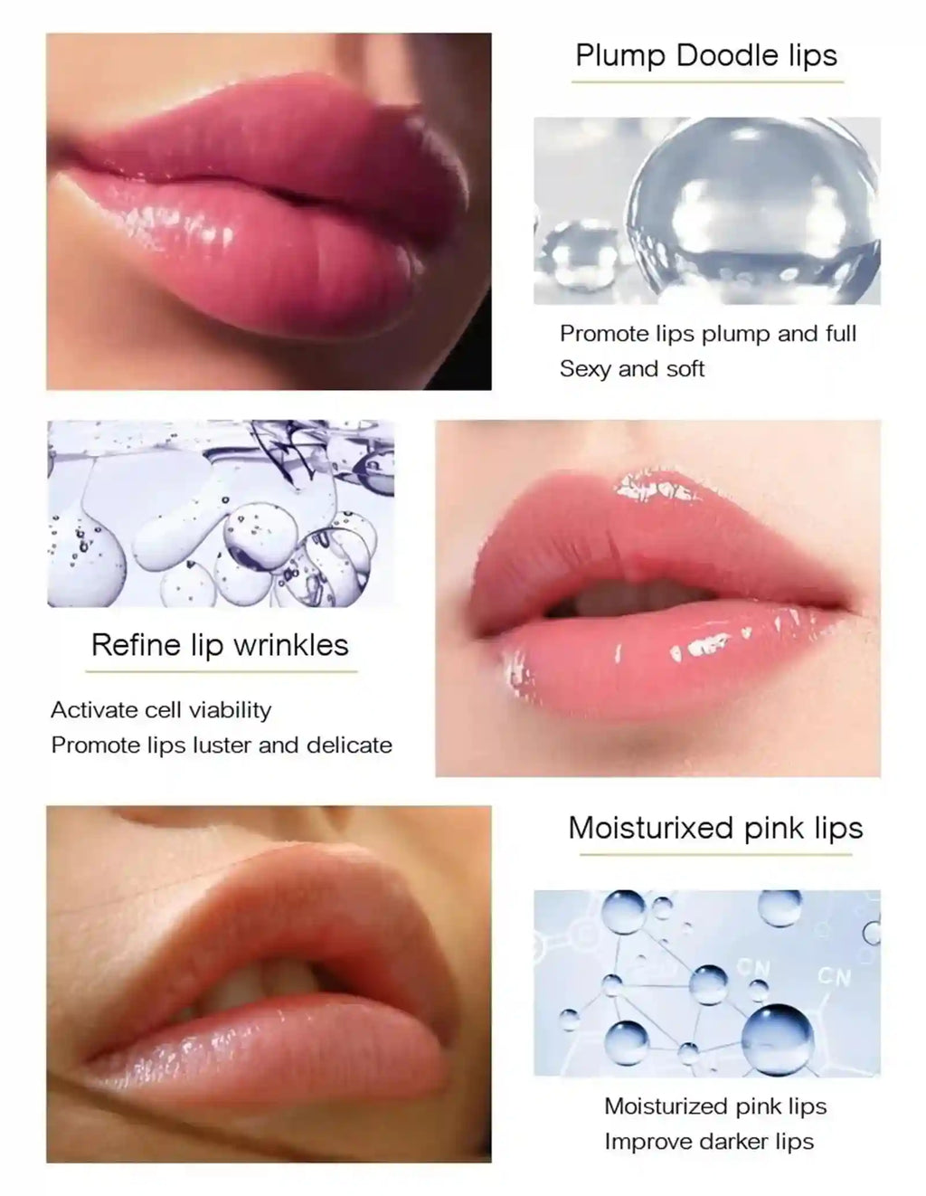Lip Plumper Oil Serum for Voluminous Hydration - Tidesmit Lip Care Lip Care Tidesmit