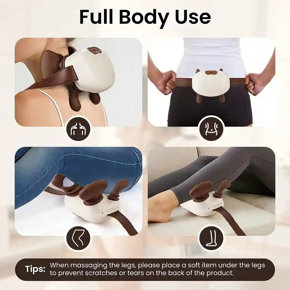 Neck and Shoulder Massager with 4D Kneading for Targeted Pain Relief Relaxation Treatment Tidesmit