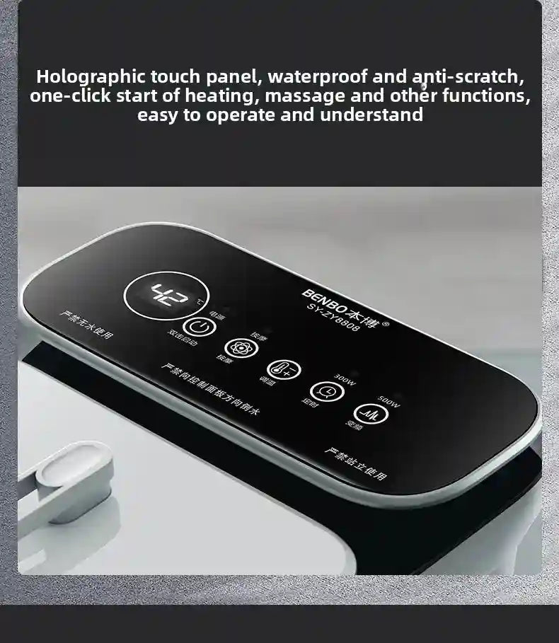 Electric Foot Spa Massager with Heat, Remote Control & Deep Tissue Modes Massage Roller Tidesmit