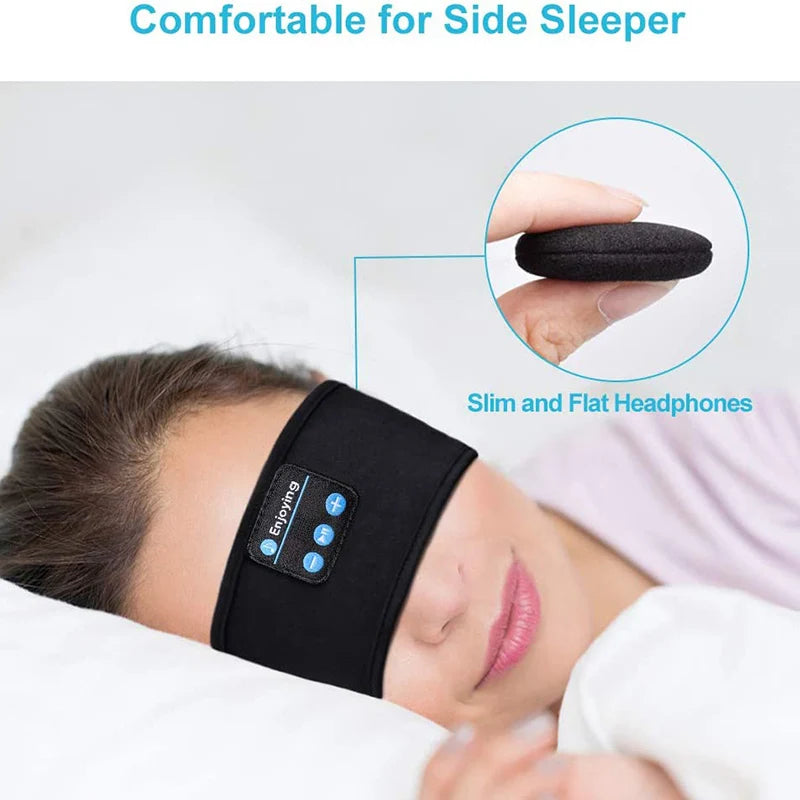 Bluetooth Sleep Headphones Headband – Wireless Soft Comfort Mask Tidesmit