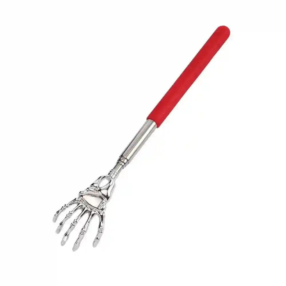 Extendable Stainless Steel Back Scratcher - Durable Manual Massager Massage Roller Red Tidesmit