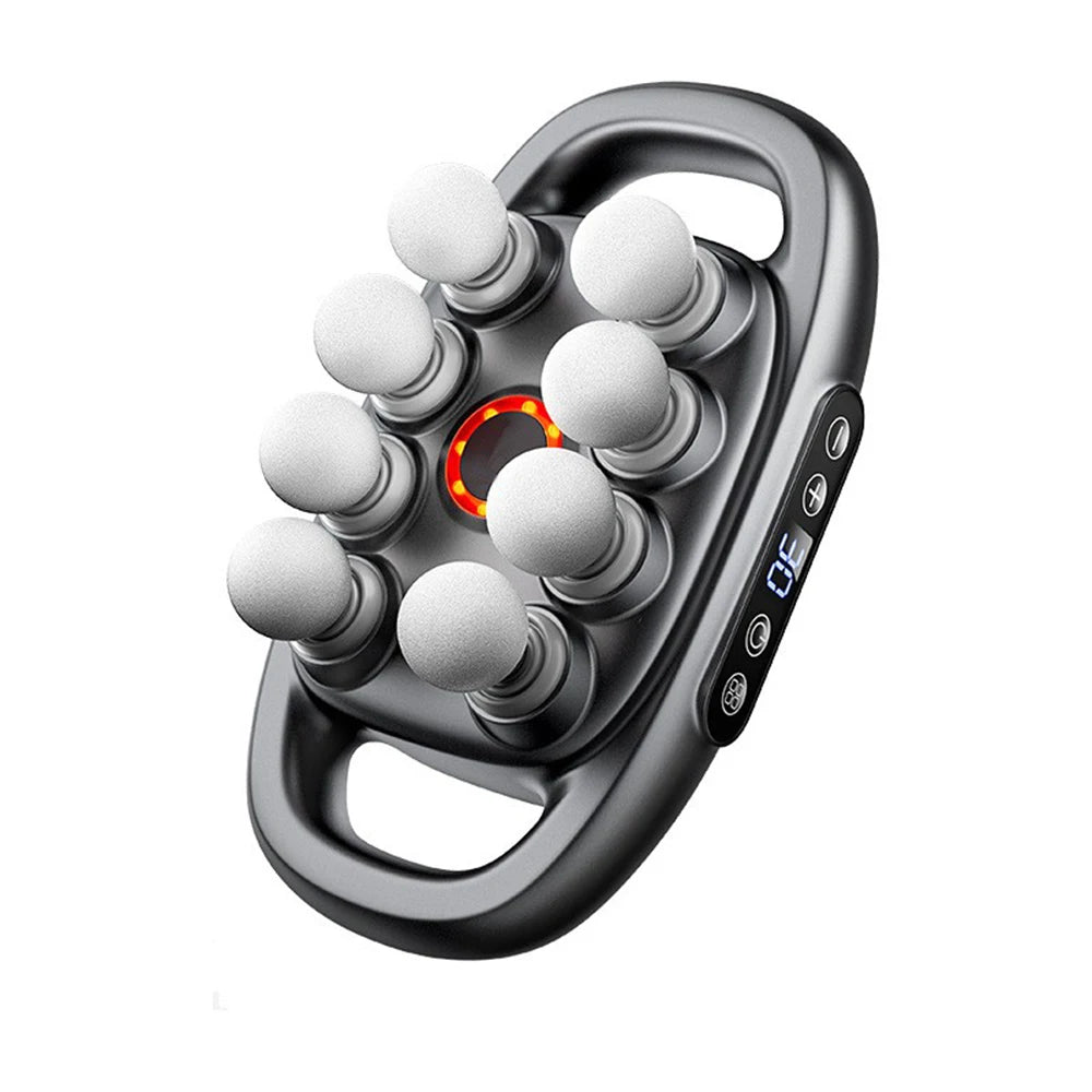 Fascia Massage Gun - 99 Strength Levels Portable Body Massager Relaxation Treatment GRAY Tidesmit