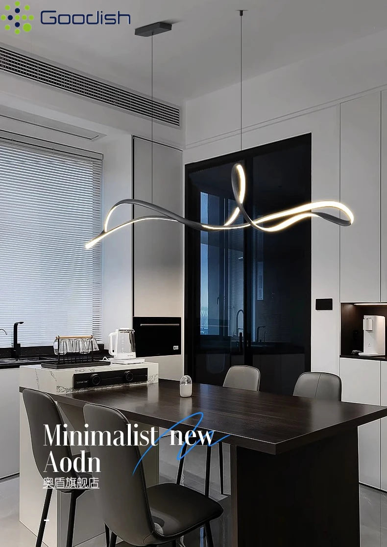 Modern 150cm LED Ring Light - Adjustable Dimmable Pendant for Creators Tidesmit