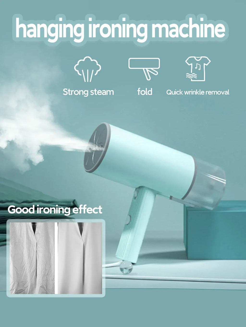 OBOVAY Handheld Garment Steamer & Steam Iron 800W