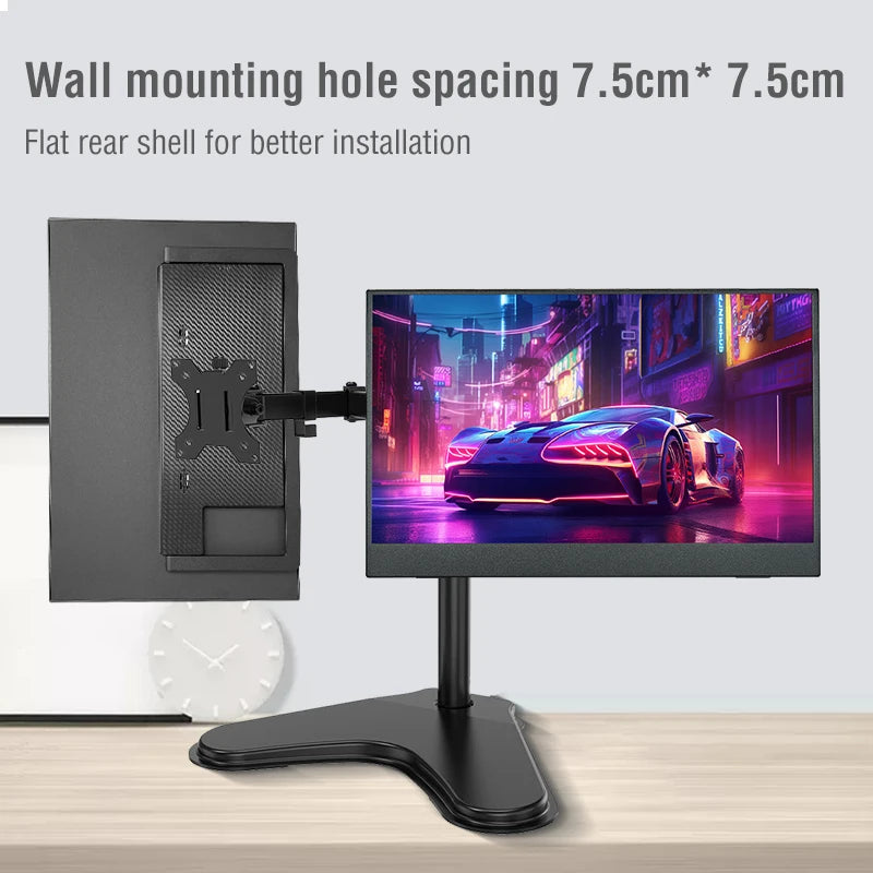 Anmite 15.6-Inch Portable Touch Monitor Non-touch Optional 1080P HDR 16:9 For XBox PS4 / 5 Switch Cell Phone PC Loptop Extensio