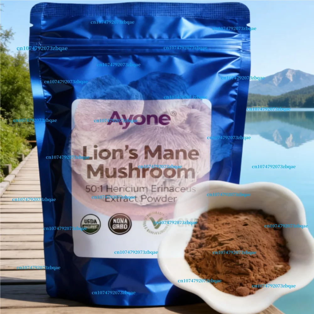 50:1 Lion's Mane Mushroom Extract: Factory Professional Packaging & Sealing, Multi-Functional for Supplement, Facial & Body Powd
