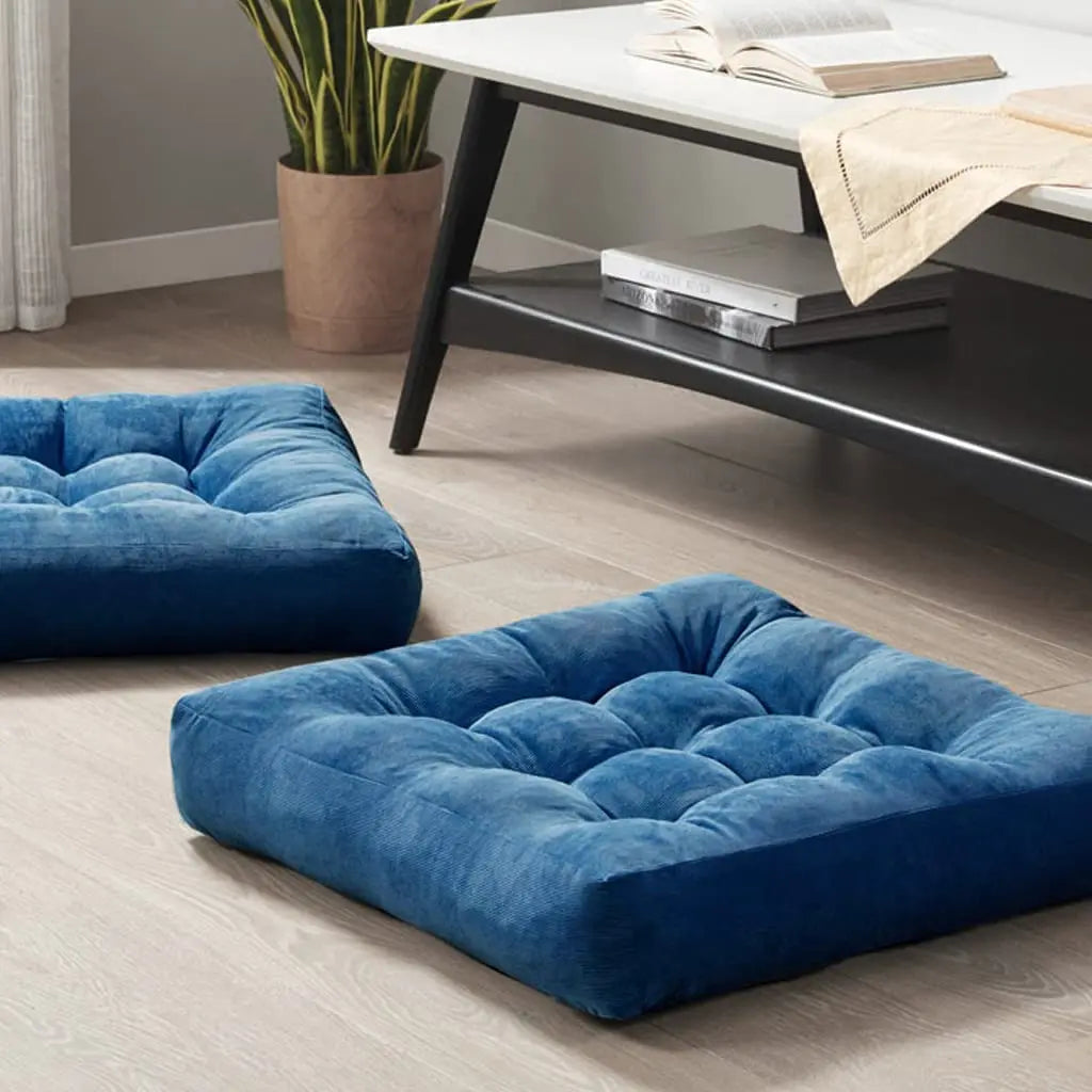 Floor Pillow Square Floor Seating Pillow Cushion Meditation Yoga Seat Kneeling Pillows Thick Tufted Cushions Mat Pad Balcony
