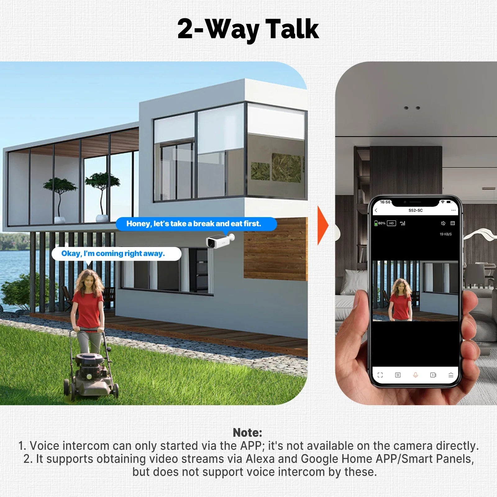MOES Smart Solar Security Camera, WiFi 2.4/5GHz Dual Band, IP65 Waterproof, APP/Alexa/Google Home Monitoring, Tuya