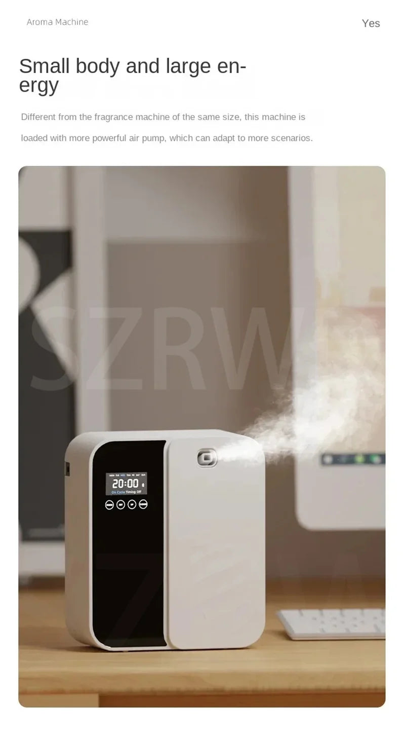 Wall Mounted Aroma Diffuser500ML Commercial Hotel Fragrance Machine Bar KTV Automatic Waterless Essential Oil Nebulizer Diffuser