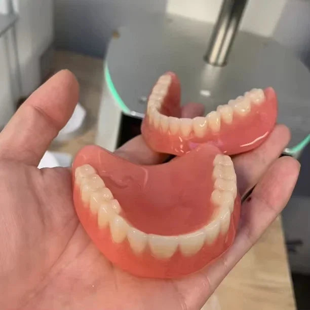 Full Set Dentures Fake Teeth Braces Comfort Fit Instant Confidence Smile Oral Care For Men Women Modify gaps between teeth/v3*
