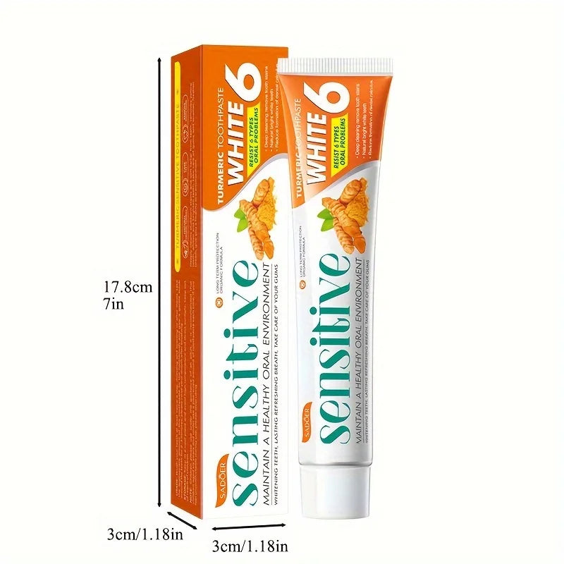 Tidesmit Turmeric Toothpaste 100g for deep cleaning, natural teeth whitening, and fresh breath.