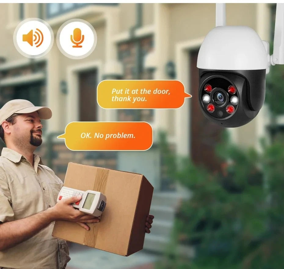 5MP TUYA PTZ WiFi IP Wireless Camera Outdoor Home Security Auto Tracking Monitoring Waterproof Video Surveillance Smart Life