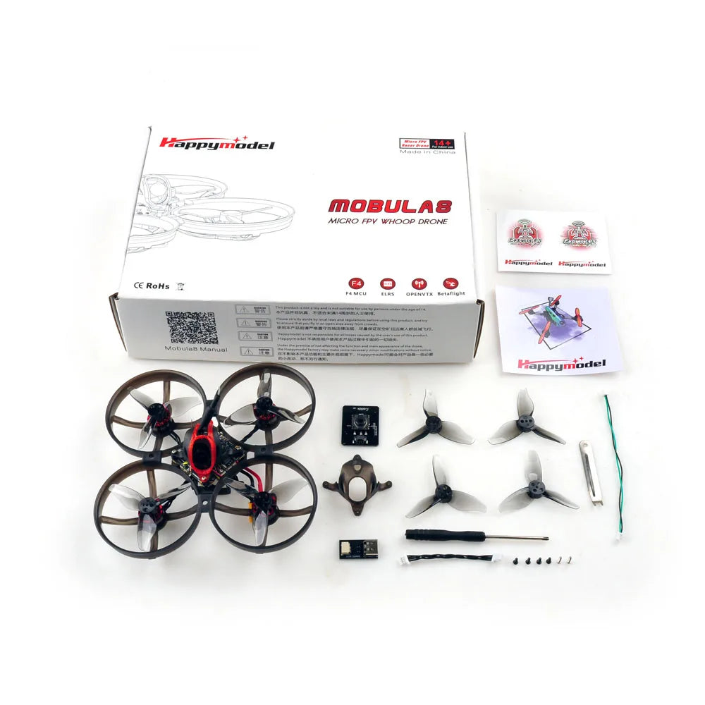 Mobula8 2S Micro FPV Drone – 85mm Whoop with ELRS UART Receiver Mobula8 UART ELRS V3 Tidesmit
